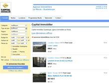 Tablet Screenshot of capitalimmobilierguadeloupe.com